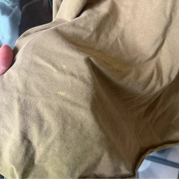 FP movement muscle tee khaki sand open back sleeveless oversized top twist - Picture 6 of 7